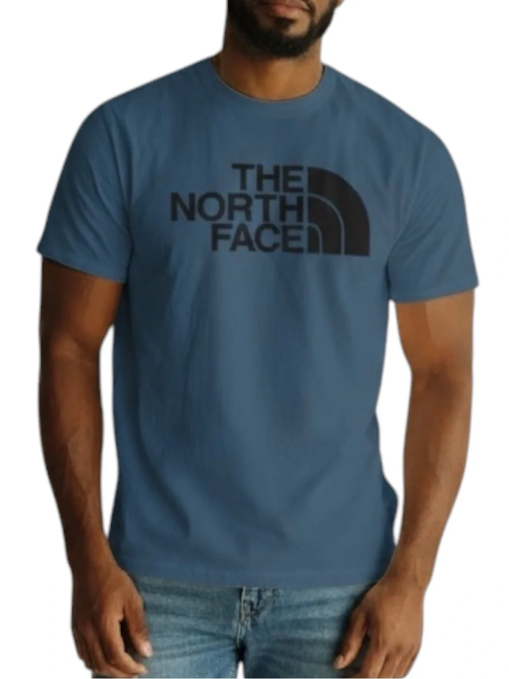 THE NORTH FACE Big Logo 100% Cotton T-shirt in Blue Size Medium — SUPER COMFY!!!